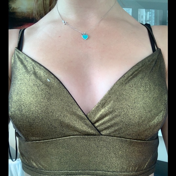 Forever 21 crop top in gold - Picture 1 of 1